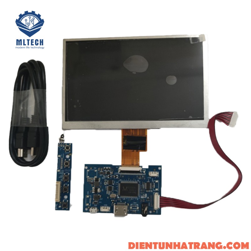 Màn hình hiển thị TFT LCD 7 inch 1024x600 kết nối cổng HDMI