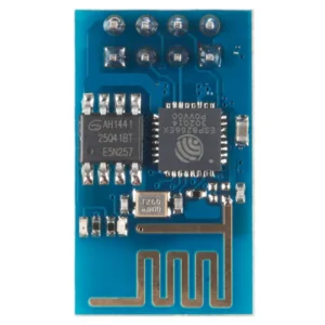 Module WiFi ESP-01 ESP8266 mặt trước, PCB xanh với anten mạch in